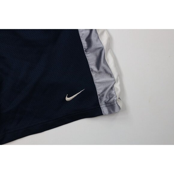 Vintage Nike Mens XL Travis Scott Mini Swoosh Heavy Mesh Basketball Shorts Blue - Picture 5 of 11